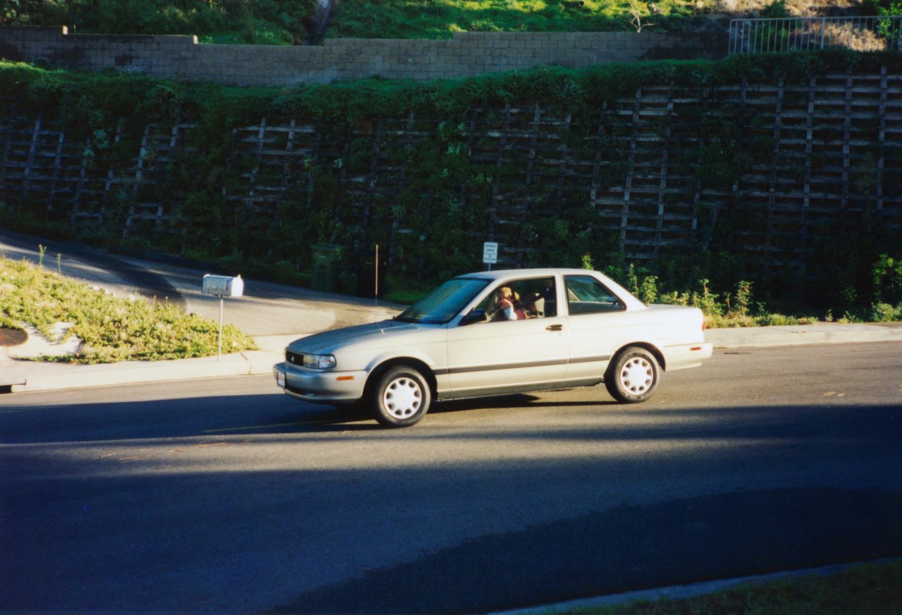 Jen with her Sentra  on her way to college 2